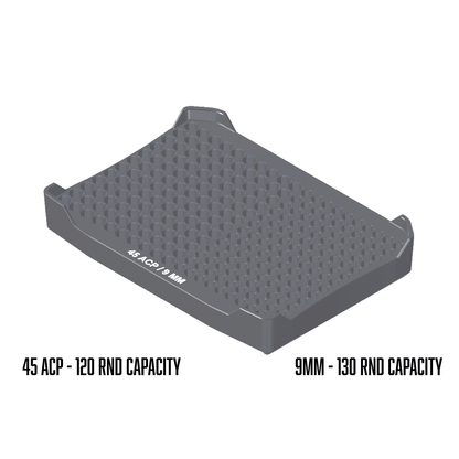 Pelican™ Vault V100 Pistol ammo double stack inserts - WM Prints LLC