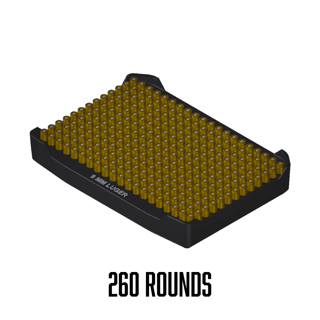 Pelican™ Vault V100 Pistol ammo double stack inserts - WM Prints LLC