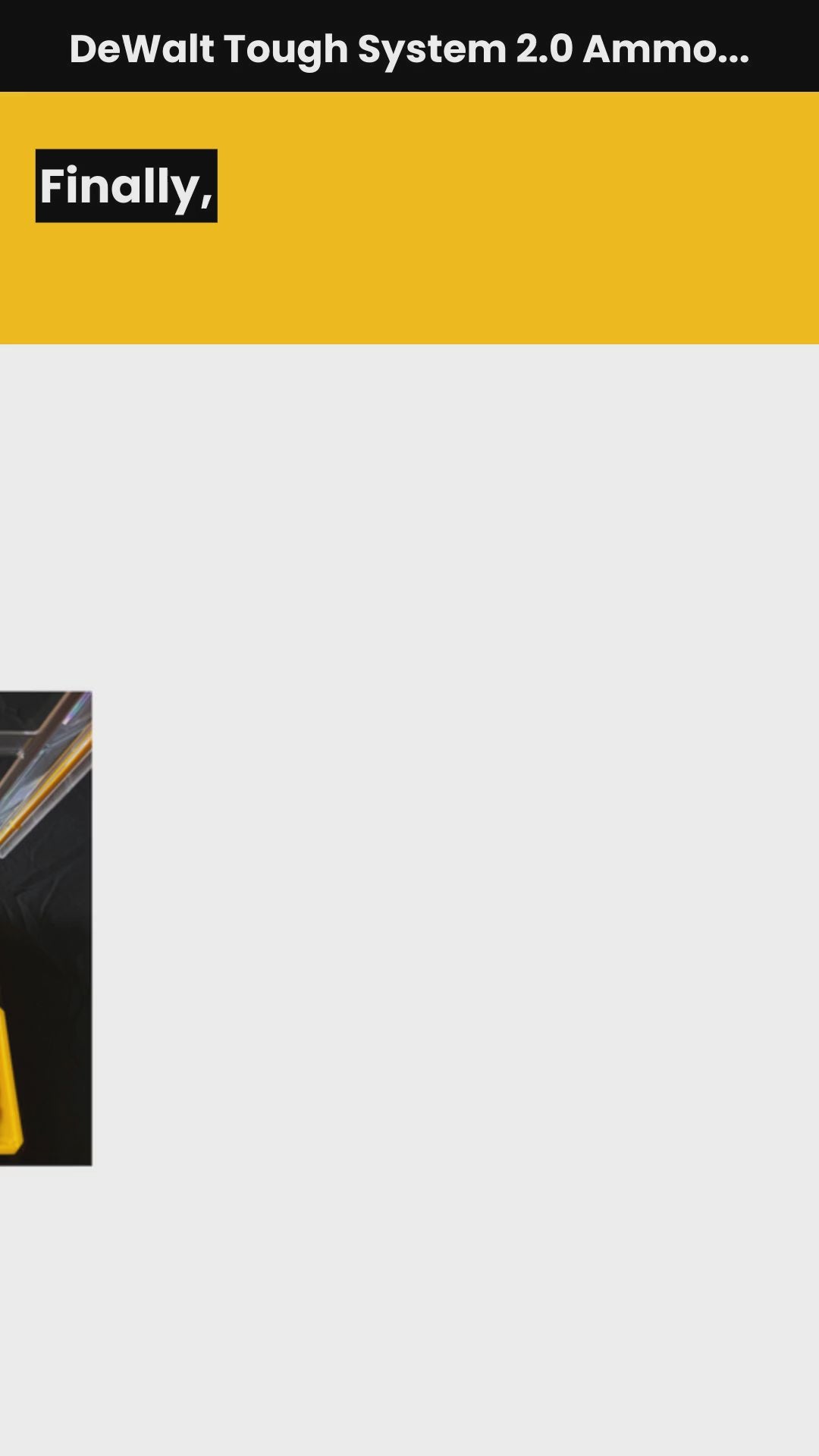 DEWALT TOUGH SYSTEM 2.0 AMMO INSERTS