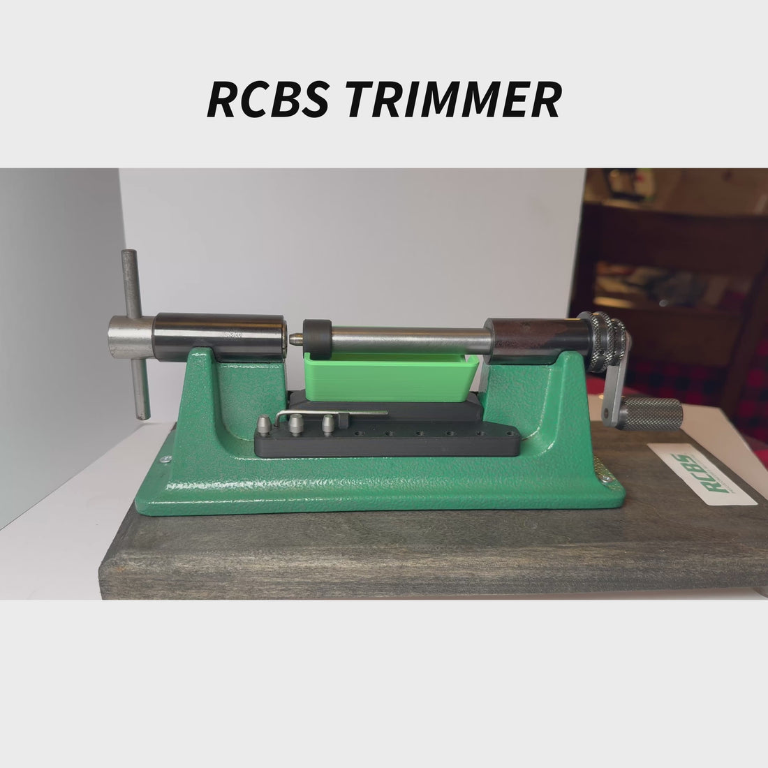 RCBS style brass case trimming catcher, collet style.