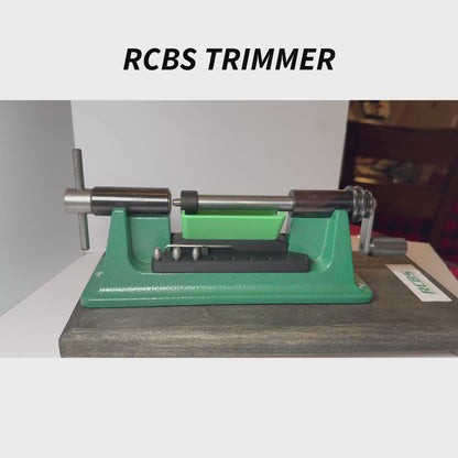 RCBS style brass case trimming catcher, collet style.