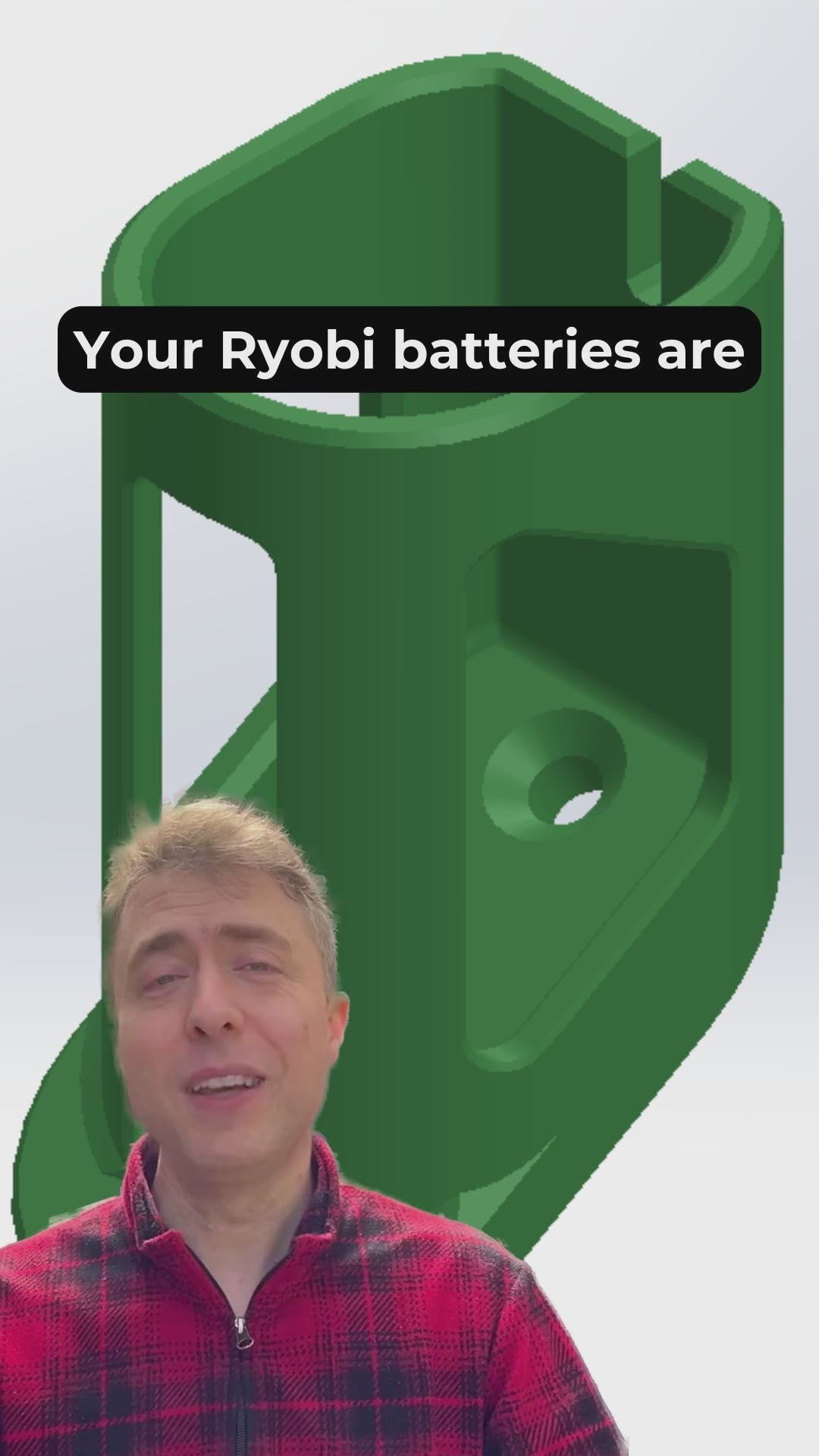 Ryobi 18v ONE+ battery wall mounts