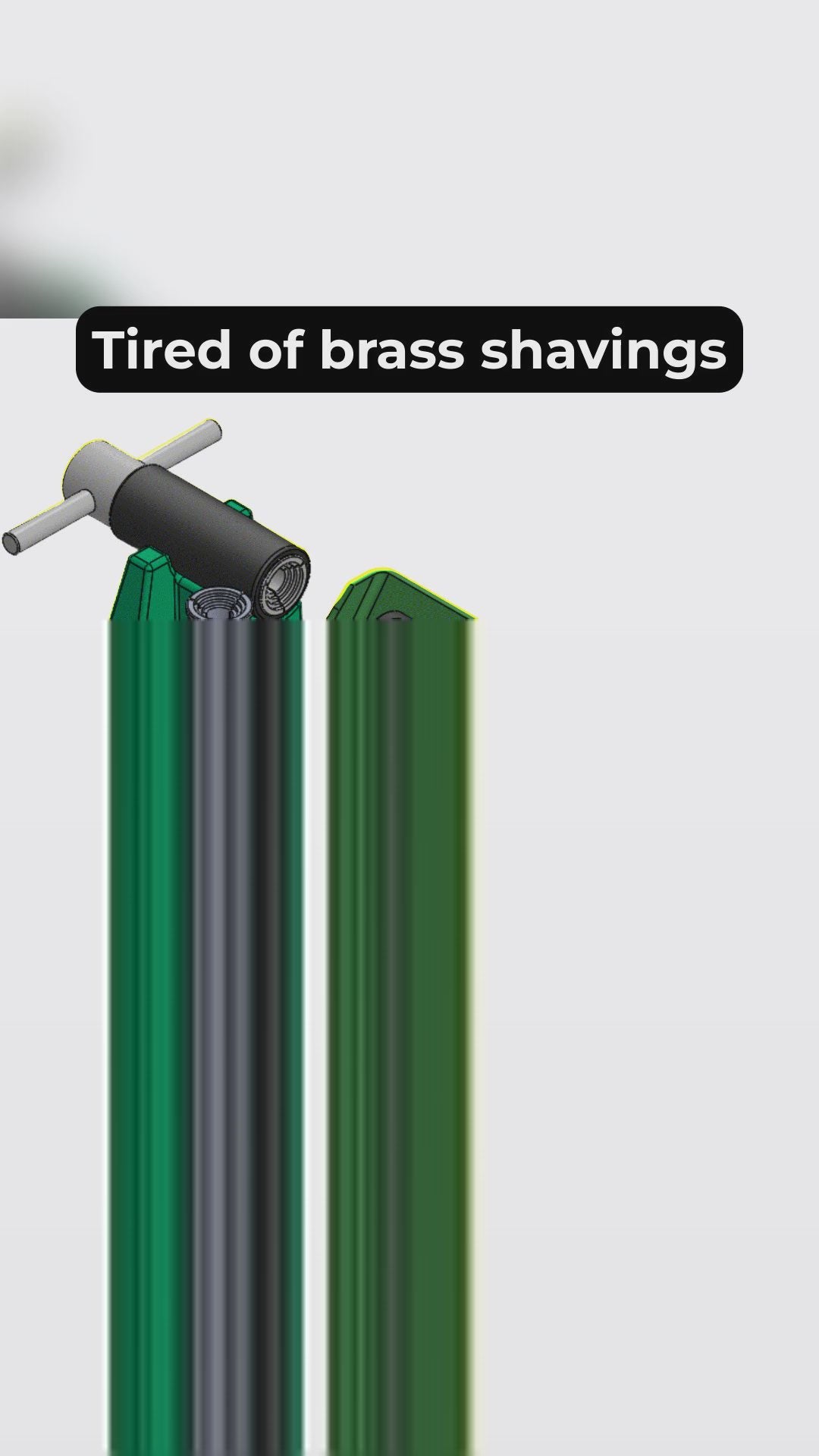 RCBS style brass case trimming catcher, collet style.