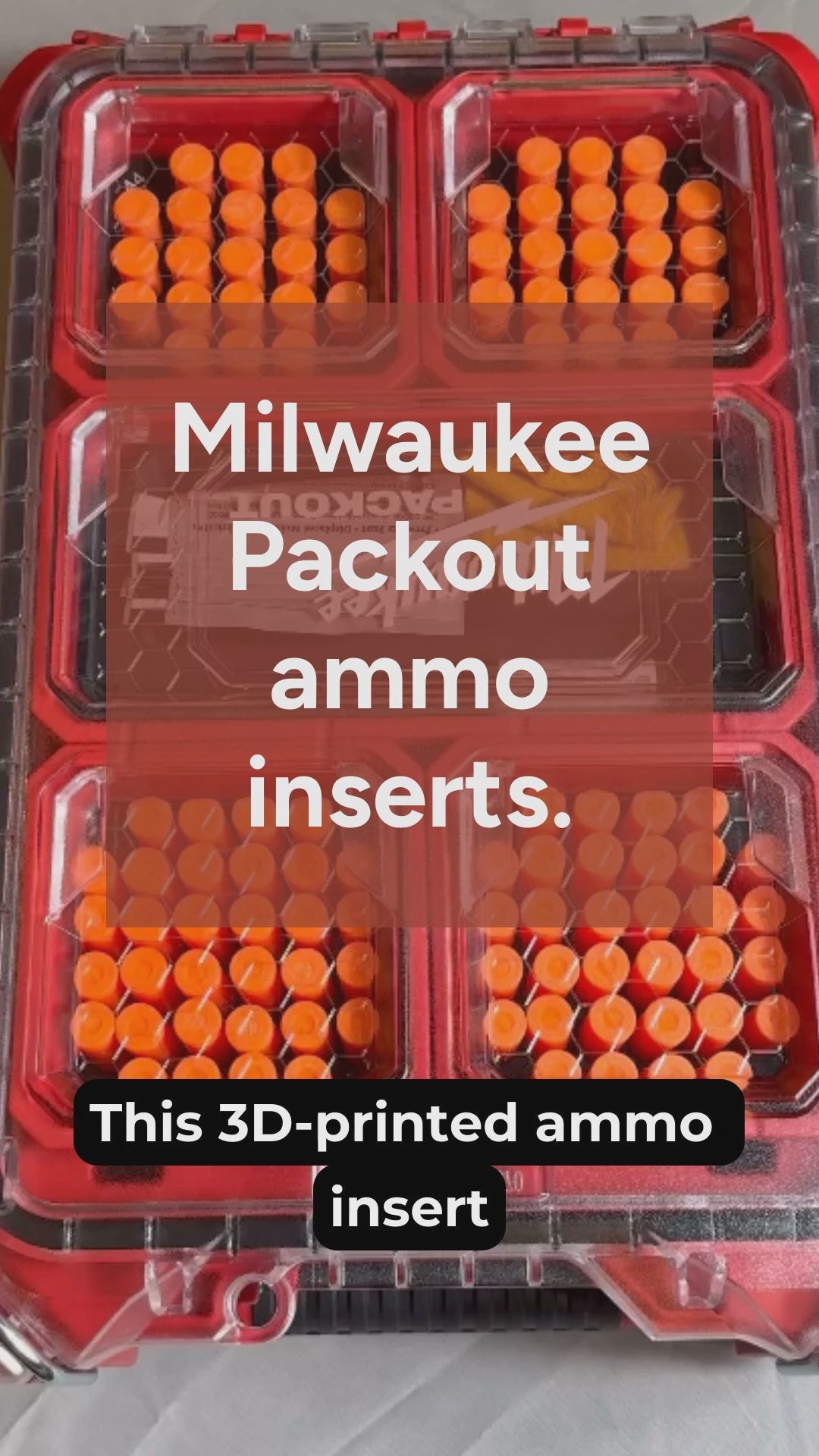 MILWAUKEE PACKOUT DOUBLE STACK AMMO INSERTS