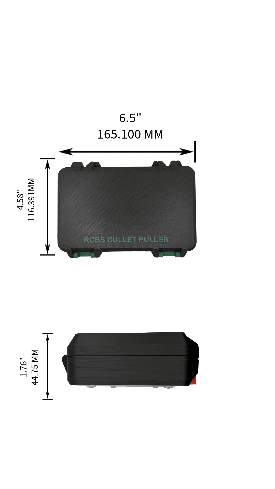RCBS Bullet Puller and Collets Storage Hinged Case GEN 2 - WM Prints LLC