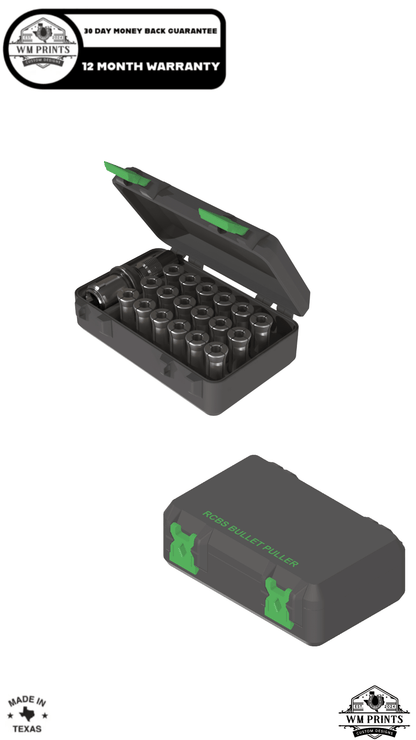 RCBS Bullet Puller and Collets Storage Hinged Case GEN 2 - WM Prints LLC