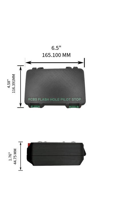 RCBS Flash Hole Pilot Stop Storage Case - WM Prints LLC