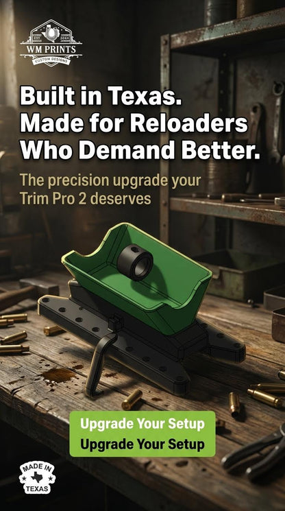 RCBS style brass case trimming catcher, Trim Pro and Trim Pro 2. - WM Prints LLC