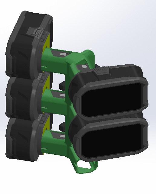 Ryobi 18v ONE+ battery wall mounts - WM Prints LLC