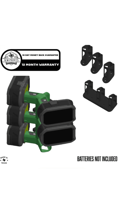 Ryobi 18v ONE+ battery wall mounts - WM Prints LLC