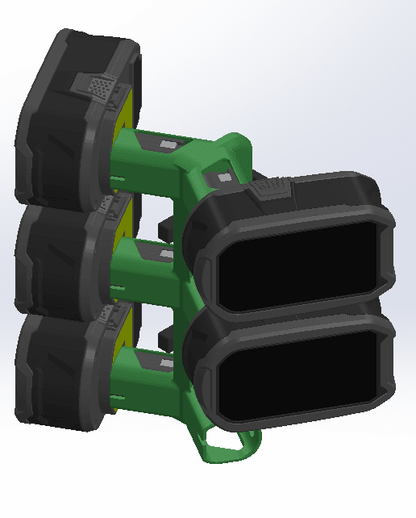 Ryobi 18v ONE+ battery wall mounts - WM Prints LLC