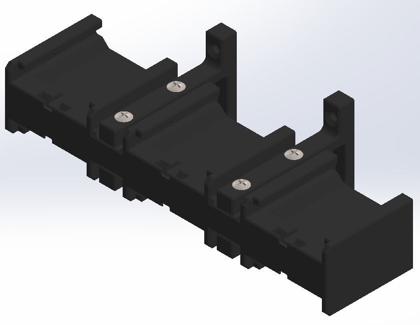 Matco/Klutch type battery holder for six batteries.