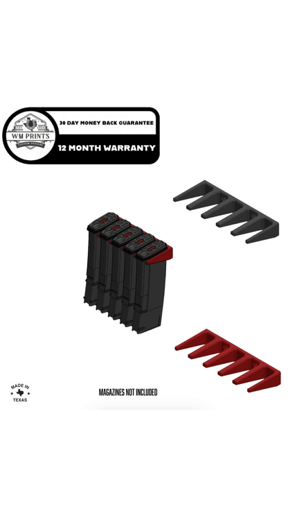 WALL RACK mount for 223/556 pmag gen2 - 3. - WM Prints LLC